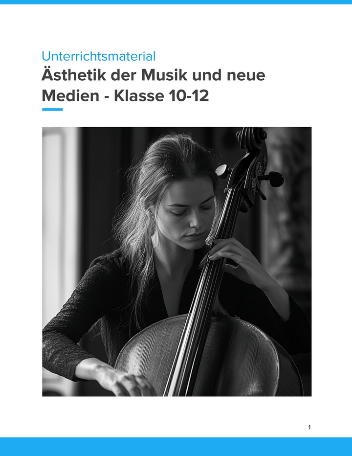 Ästhetik der Musik & neue Medien – Unterrichtsmaterial Musik Sekundarstufe