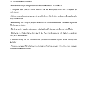 Ästhetik der Musik & neue Medien – Unterrichtsmaterial Musik Sekundarstufe