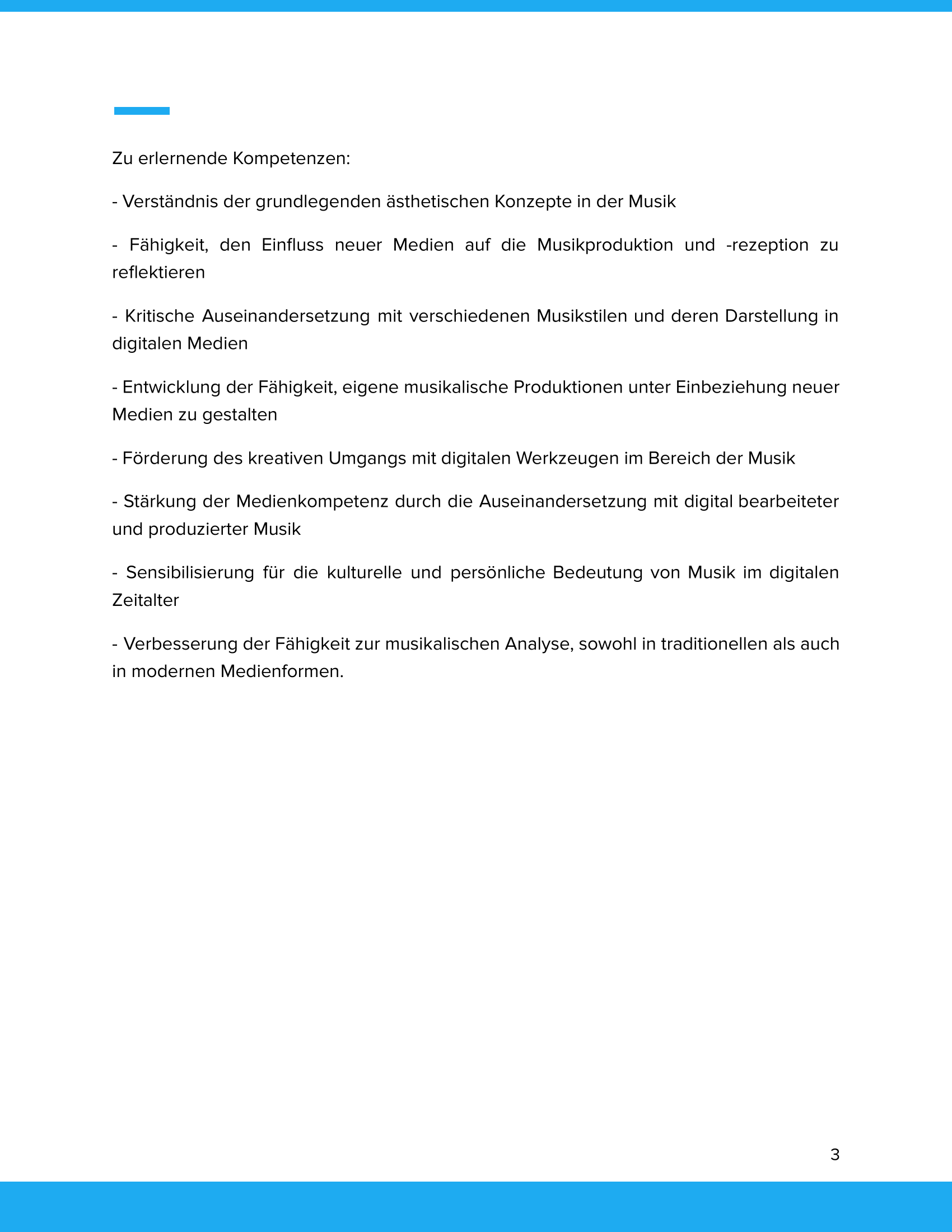 Ästhetik der Musik & neue Medien – Unterrichtsmaterial Musik Sekundarstufe