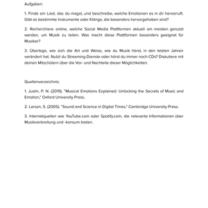 Ästhetik der Musik & neue Medien – Unterrichtsmaterial Musik Sekundarstufe