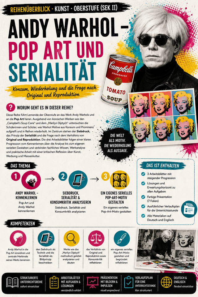 Andy Warhol – Pop Art und Serialität