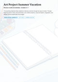 Summer Art Project – Picture Cards & Creative Activities Grades 5–7