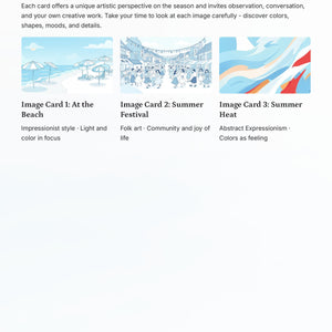 Summer Art Project – Picture Cards & Creative Activities Grades 5–7