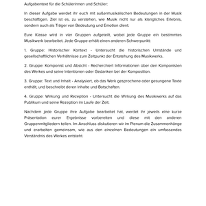 Außermusikalische Bedeutungen – Unterrichtsmaterial Musikinterpretation Sekundarstufe II