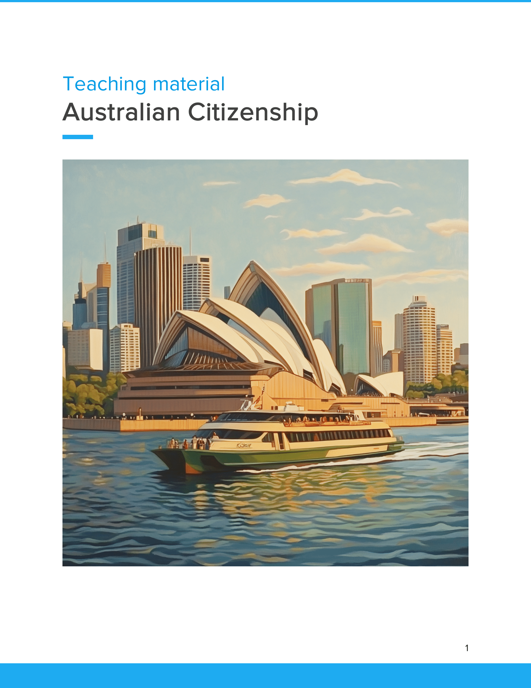 Australian Citizenship – Unterrichtsmaterial Staatsbürgerschaft & Einwanderung
