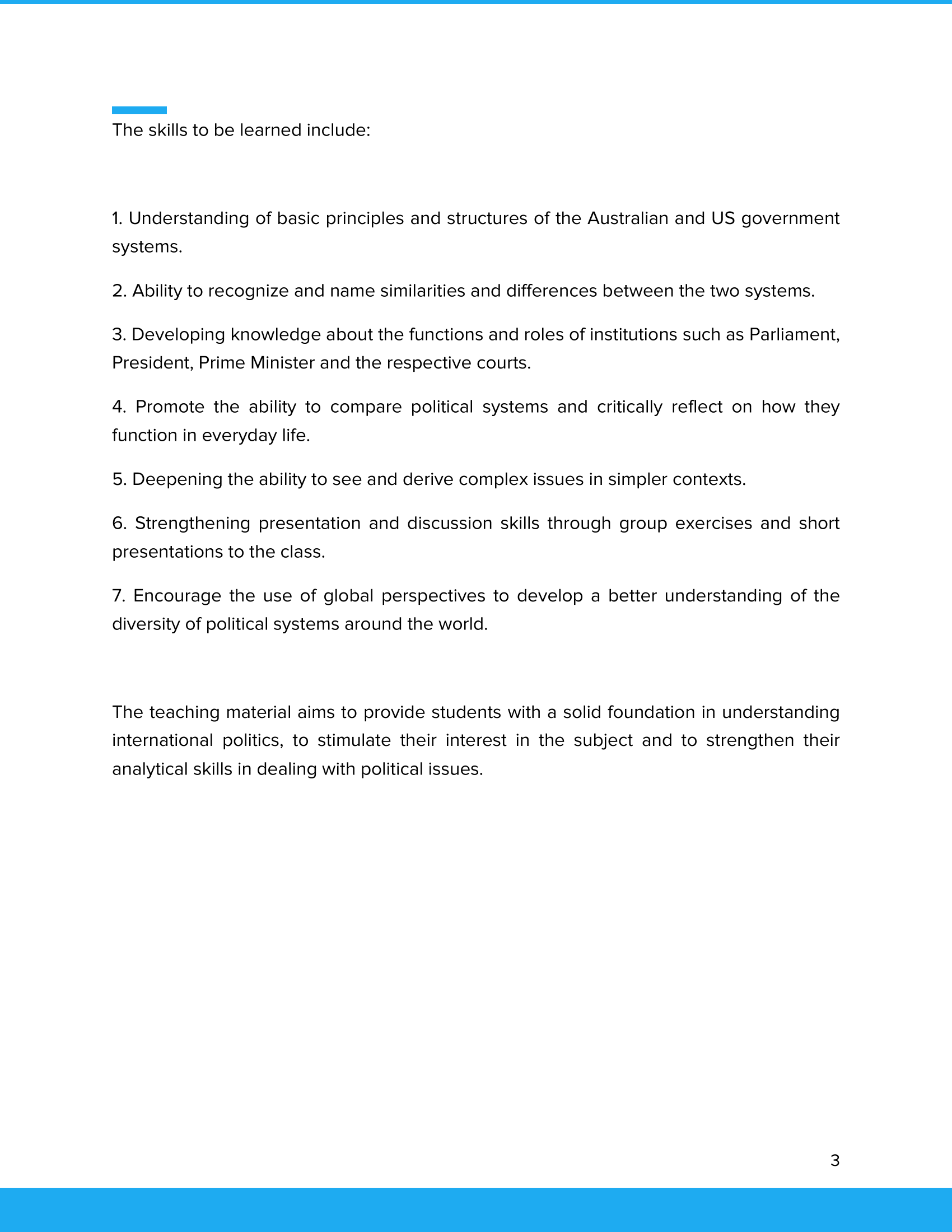 Australien & USA – Unterrichtsmaterial Vergleich politischer Systeme | Englisch