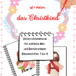 Wir malen das Christkind – Kreatives Weihnachtsprojekt für die Grundschule