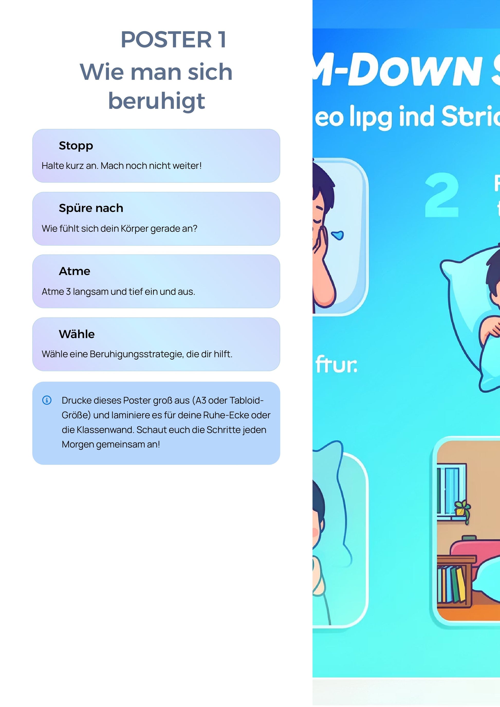Beruhigungsstrategien für Kinder – SEL Aktivitäten & Arbeitsblätter | 60 Seiten