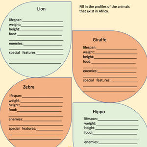 Animals Worldwide - Worksheet