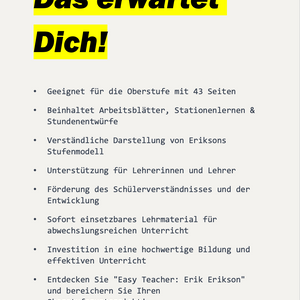 Easy Teacher: Erik Erikson - Stufenmodell der psychosozialen Entwicklung