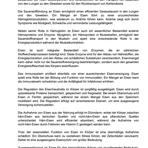 Iron in the human body - learning book