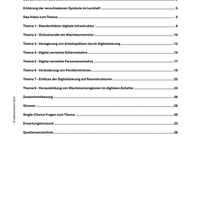 Geographie Abitur: Veränderung von Raumstrukturen im Kontext von Digitalisierung (Standortfaktor digitale Infrastruktur, Onlinehandel)