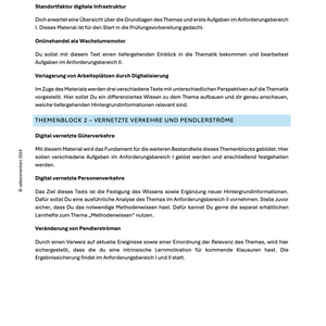 Geographie Abitur: Veränderung von Raumstrukturen im Kontext von Digitalisierung (Standortfaktor digitale Infrastruktur, Onlinehandel)