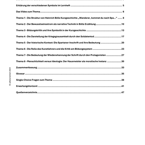 Heinrich Böll: Wanderer kommst du nach Spa ... - Lernheft