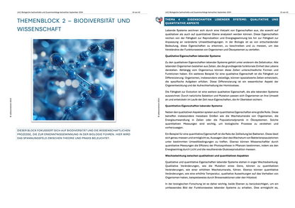 Biologische Sachverhalte und Zusammenhänge betrachten, kommunizieren und bewerten
