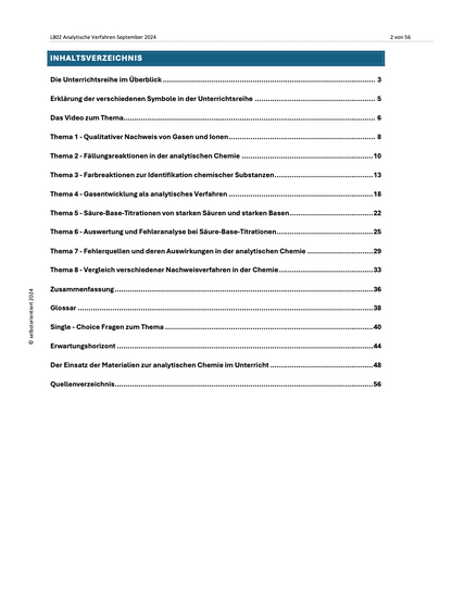 Protolysereaktionen & Massenwirkungsgesetz - Unterrichtsmaterial