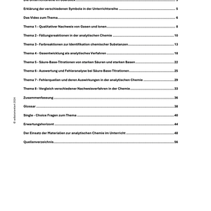 Protolysereaktionen & Massenwirkungsgesetz - Unterrichtsmaterial