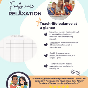 Teach-Life-Balance: The Complete Time-Saving Course for Teachers (incl. Planner, Guides & Templates)