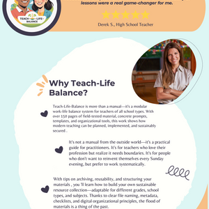 Teach-Life-Balance: The Complete Time-Saving Course for Teachers (incl. Planner, Guides & Templates)