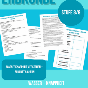 Wasserknappheit verstehen – Ursachen, Folgen & globale Ungleichheit (Kl. 8/9)