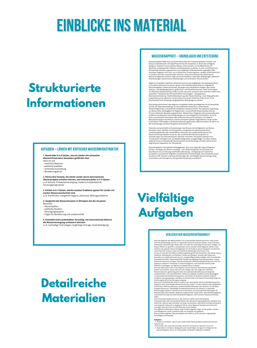 Sparpaket „Globale Herausforderungen der Geographie“ (Klassen 5–9) Bild 2