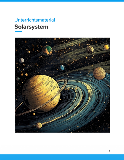 Unser Sonnensystem – Planeten, Monde & Sterne: Unterrichtsreihe für Sachunterricht & Physik (Klasse 5-7)