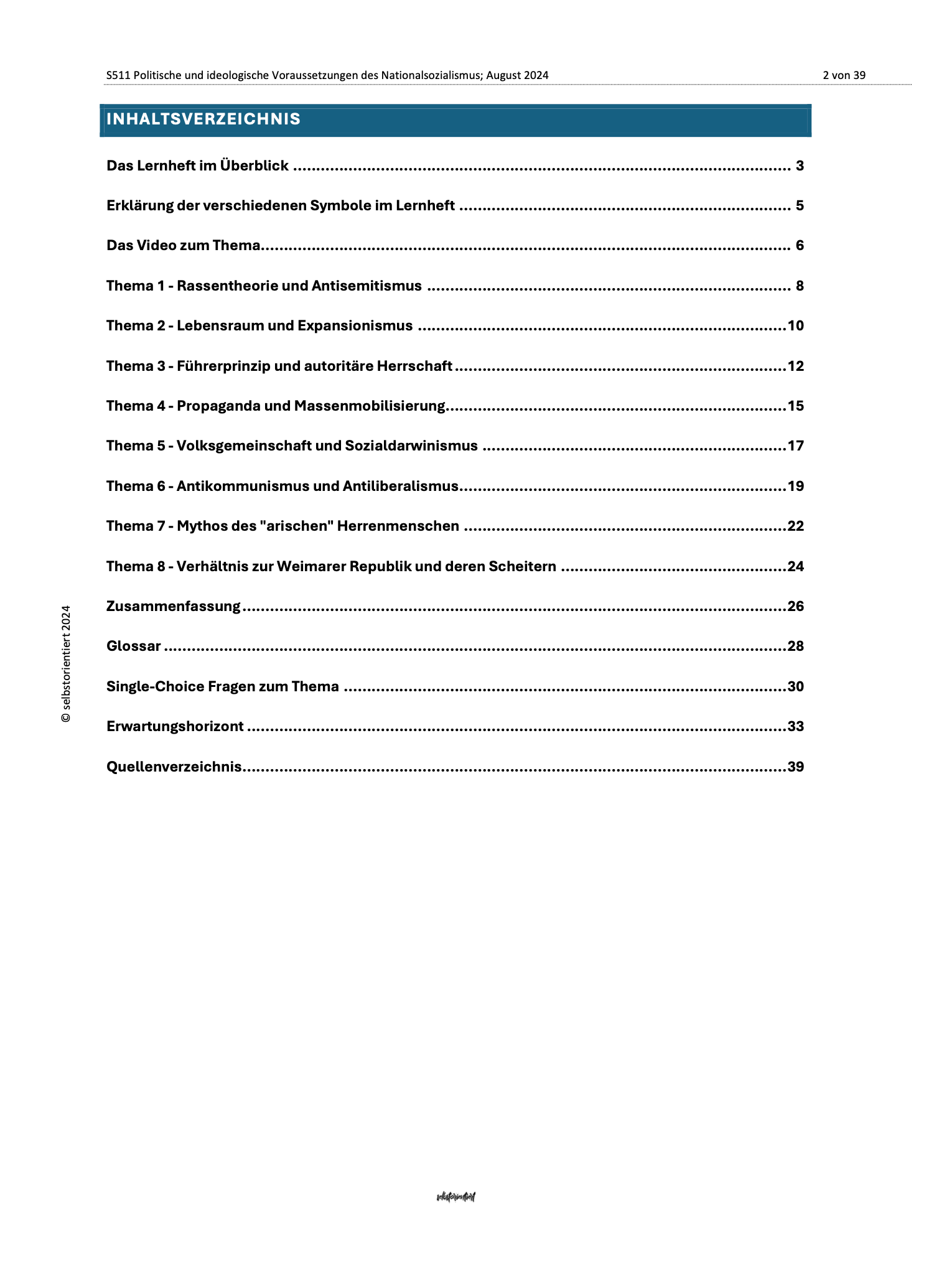 Geschichte Abitur: Politische und ideologische Voraussetzungen des Nationalsozialismus