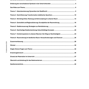 Fachmodul: Siedlungsentwicklung und Raumordnung - Lehrplan Geographie GoST (Niedersachsen)