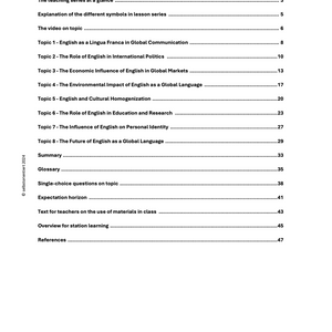 English as a Global Language - Lesson Series