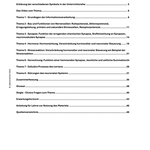 Neurobiologie und neuronalen Plastizität - Unterrichtsmaterial
