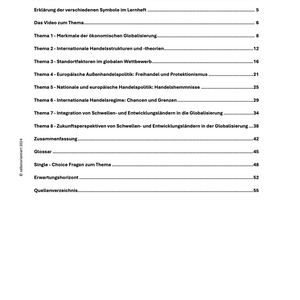 Lernheft: Chancen und Risiken der Globalisierung