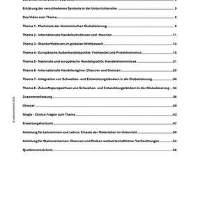 Chancen und Risiken weltwirtschaftlicher Verflechtungen - Unterrichtsmaterial