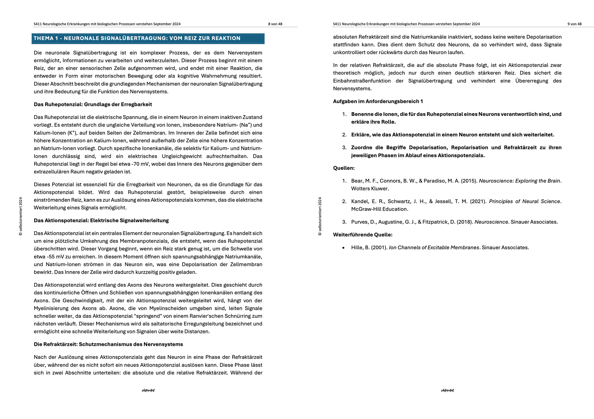 Neurologische Erkrankungen - Lernheft