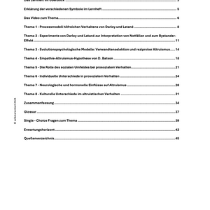 Prozessmodell hilfreichen Verhaltens von Darley und Latané - Lernheft