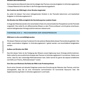 Lernheft: Aufbau und Struktur der DNA & RNA
