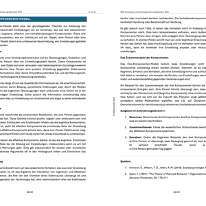 Dissonanztheorie und Reaktanztheorie - Lernheft