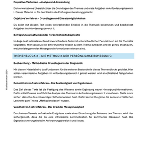 Psychologie: Testverfahren der Persönlichkeit