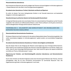 Lernheft: Demokratischen Sozialismus und Konservatismus