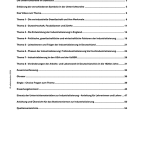 Industrialisierung – Vom Agrarstaat zur Industrienation - Unterrichtsmaterial