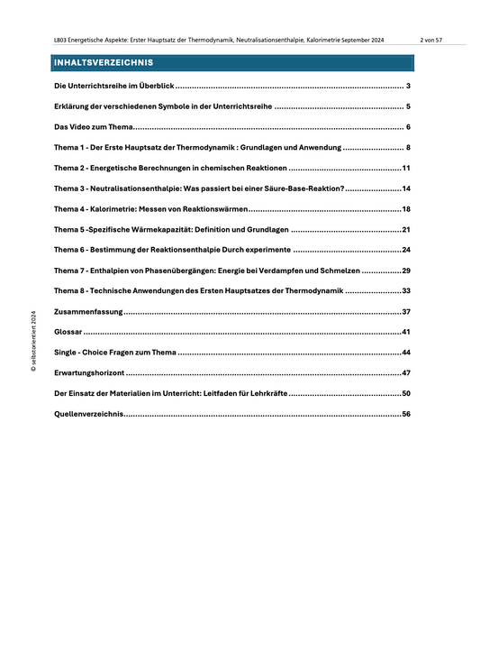 Energetische Aspekte: Neutralisationsenthalpie & Kalorimetrie