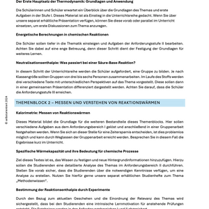 Energetische Aspekte: Neutralisationsenthalpie & Kalorimetrie