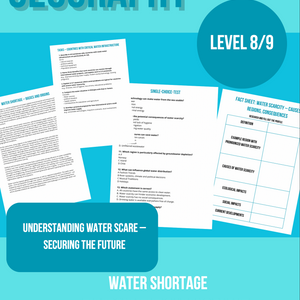 Water Shortage – Causes, Impacts and Global Inequality (Grades 8–9)