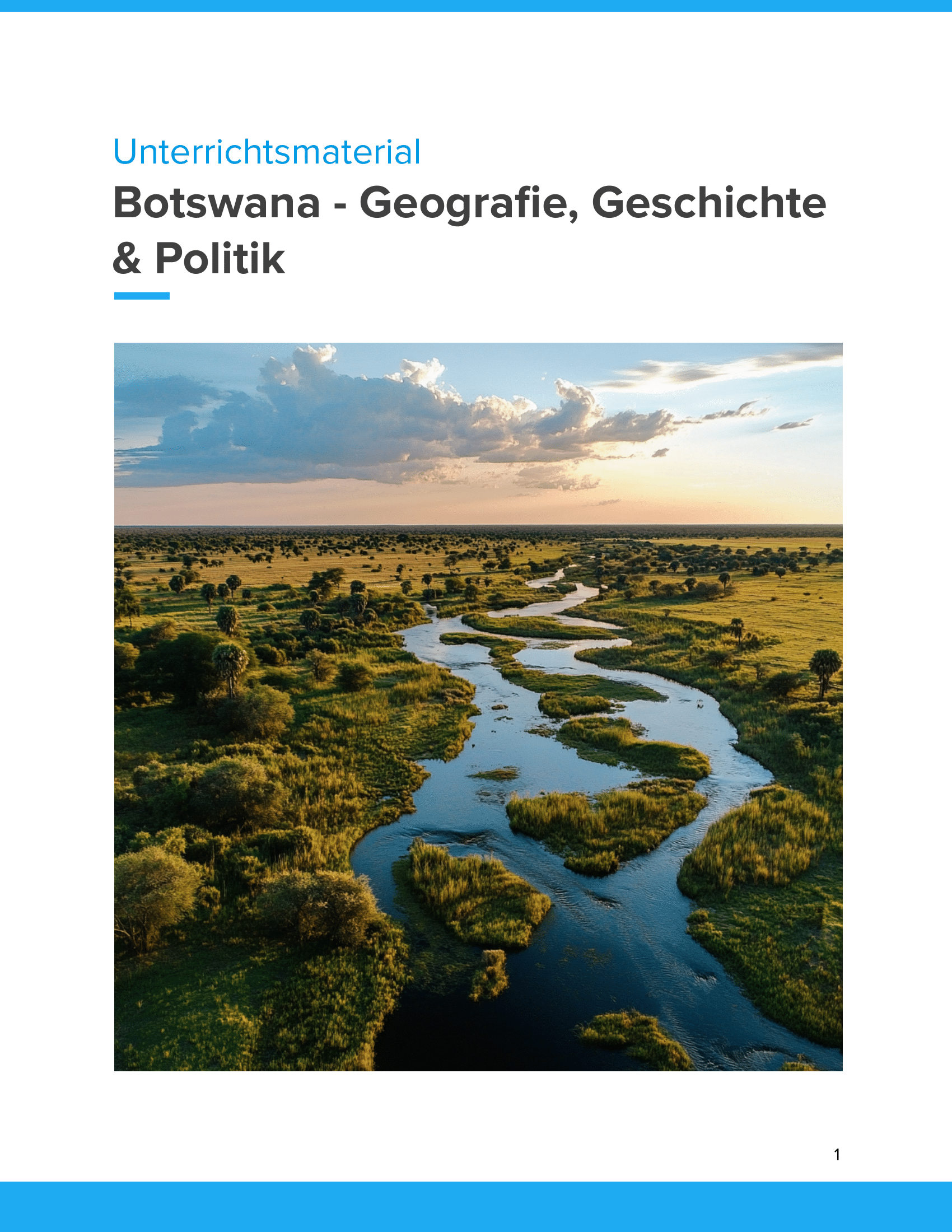 Botswana – Unterrichtsmaterial Geografie, Geschichte & Politik Sekundarstufe