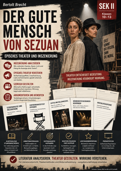 Der gute Mensch von Sezuan: Bühne als Gesellschaftslabor – Inszenierung und Gestus | Deutsch Sek II