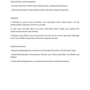 Briefe und E-Mails schreiben – Formell & informell unterscheiden | Sek I