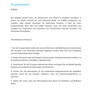 Briefe und E-Mails schreiben – Formell & informell unterscheiden | Sek I