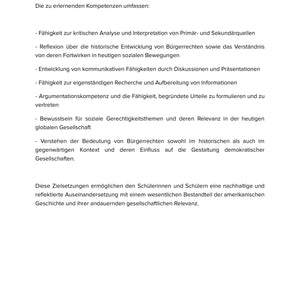 Sparpaket: Bürgerrechtsbewegung in den USA – damals & heute | Sek I