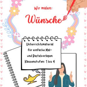 Wir malen Wünsche – Kreatives Malprojekt für Klasse 1 bis 4