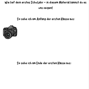Wir basteln: Mein 1. Schuljahr – Vorlage für Klasse 1 bis 4