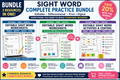 Editable Sight Word Bundle – Fry + Dolch Worksheets | Print & Digital